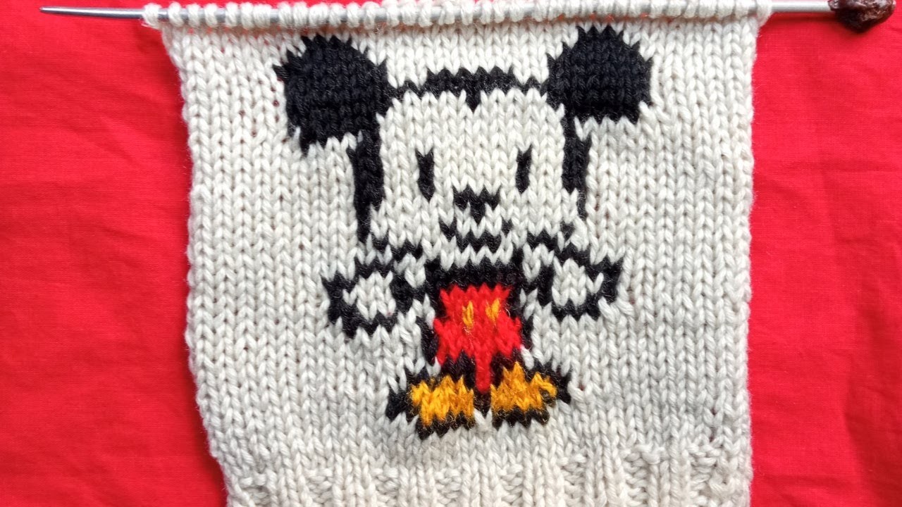 New Mickey Mouse knitting graph design || Latest knitting graph design || @tanuartsvlog  ||