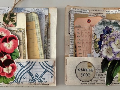 #roxysweeklychallenge 2023 | WEEK 2 | TUTORIAL large pockets from 1 book page with raised flowers