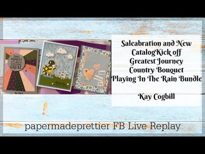 Saleabration and New Mini Catalog Kick off with papermadeprettier (Kay Cogbill) +Sunburst Technique