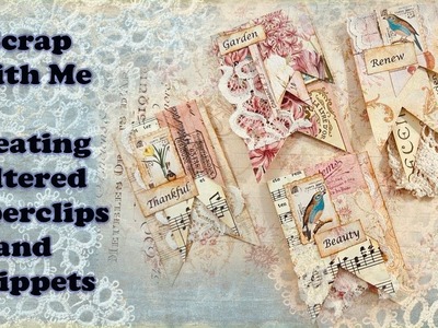 Scrap with Me - Lets Make Hidden Paperclips and Clusters with a FREEBIE :) and NEW KIT