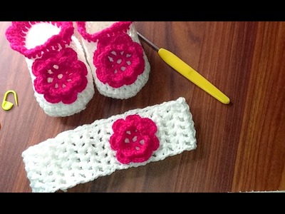 Super easy crochet booties tutorial for beginners. #crochet #crochettutorial #shoes #crocheting