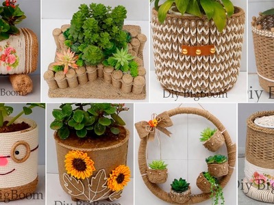 15 Best Reuse Ideas Waste Material for Plant Pot|Diy Jute Craft Ideas