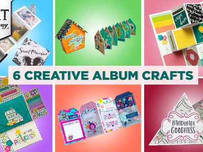 6 Creative Album Crafts | Mini Album | DIY Photo Album | Photo Box | Mini House Album | @VENTUNOART