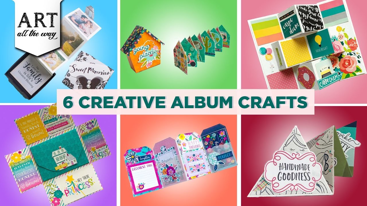 6 Creative Album Crafts | Mini Album | DIY Photo Album | Photo Box | Mini House Album | @VENTUNOART