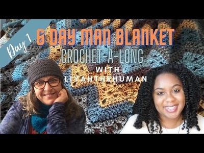 6-Day Man Blanket Crochet Along Day 1 with @cozicrochetco