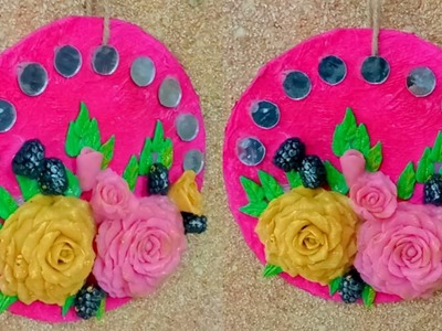 Cake board reuse ideas with clay | Cake board decorate with polymer clay