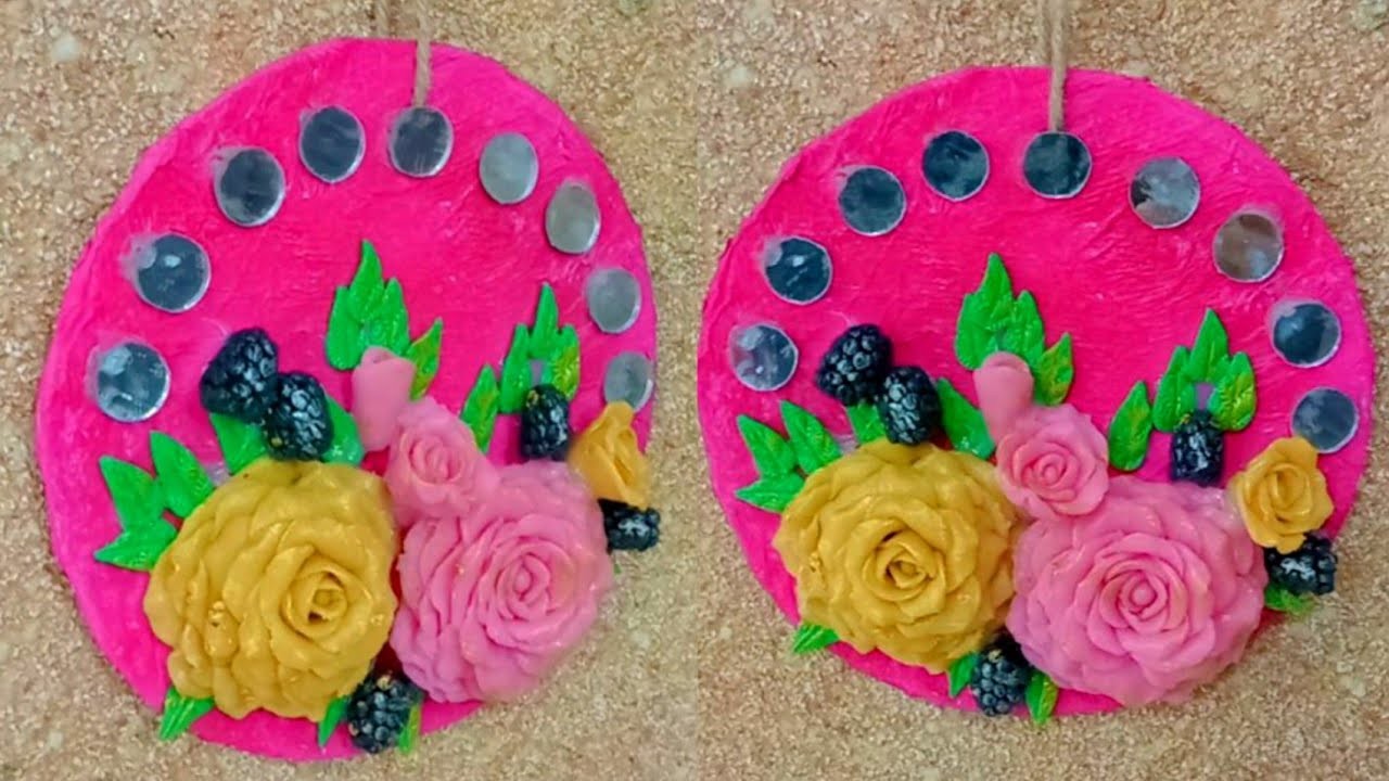 Cake board reuse ideas with clay | Cake board decorate with polymer clay