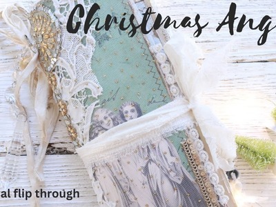 Christmas Angels - Christmas Junk Journal Flip Through.