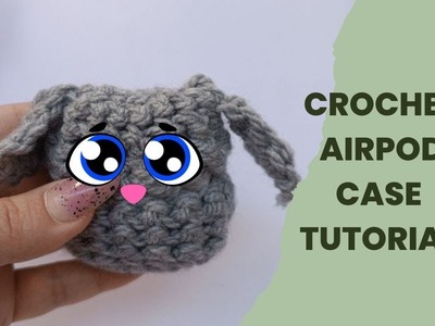Crochet ???? dog airpod case tutorial -super easy crochet for beginners#crochet #airpods