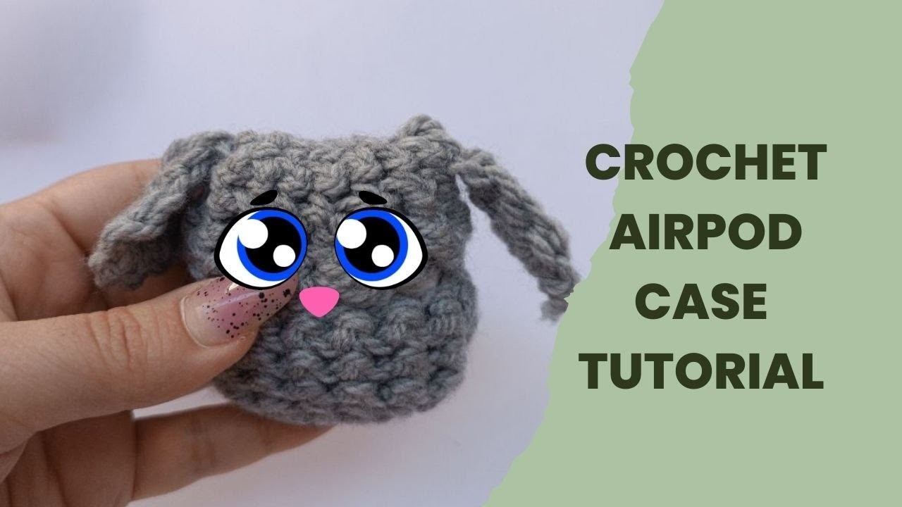 Crochet ???? dog airpod case tutorial -super easy crochet for beginners#crochet #airpods
