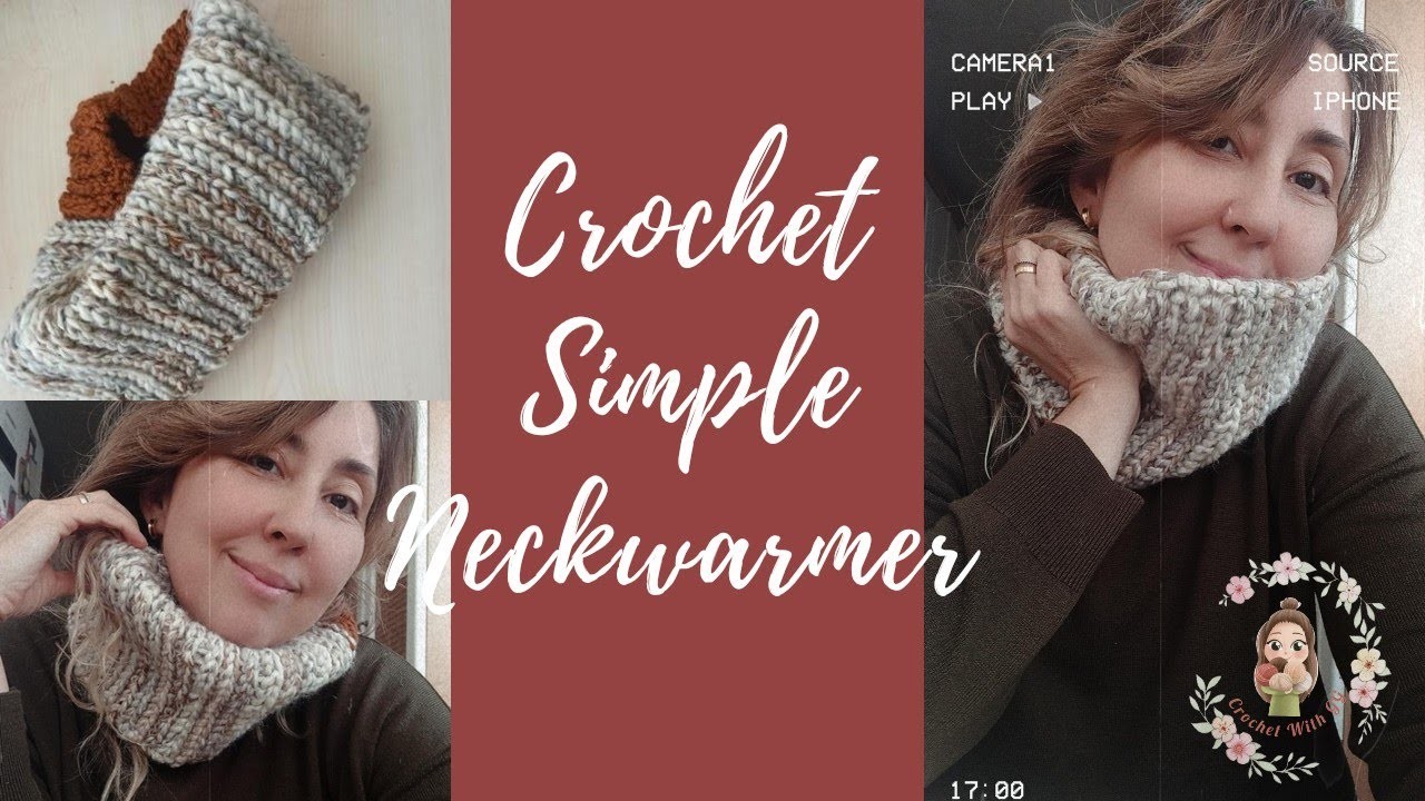 Crochet Simple Neckwarmer. Crochet for Beginners