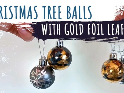 Decorating Christmas tree balls with Gold and Silver Foil Sheets | Handmade Christmas Tree Toys