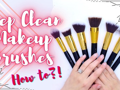 ???????? DIY : How to Deep Clean Makeup Brushes - 3 Different Methods - Sigma Mat. Gloves Dupes