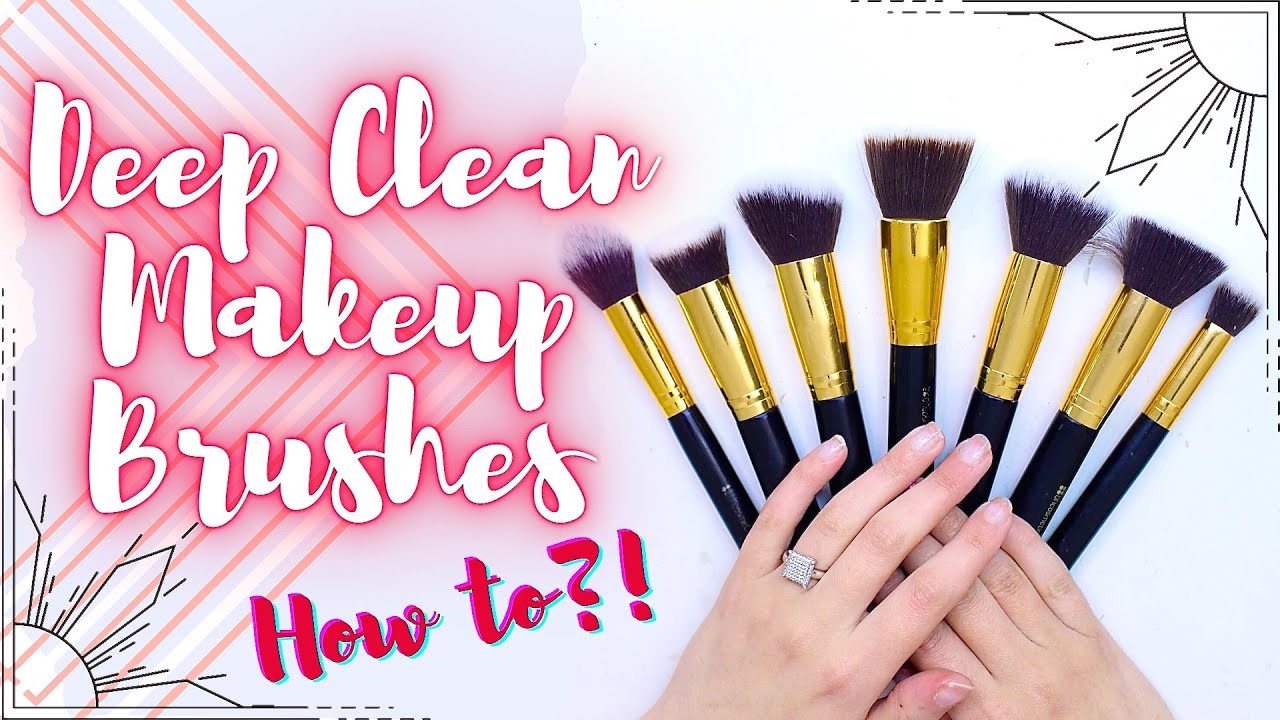 ???????? DIY : How to Deep Clean Makeup Brushes - 3 Different Methods - Sigma Mat. Gloves Dupes