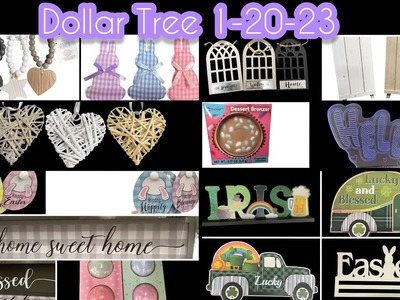 Dollar Tree 1-20-23 Farmhouse Home Decor, Holiday craft supplies & MORE