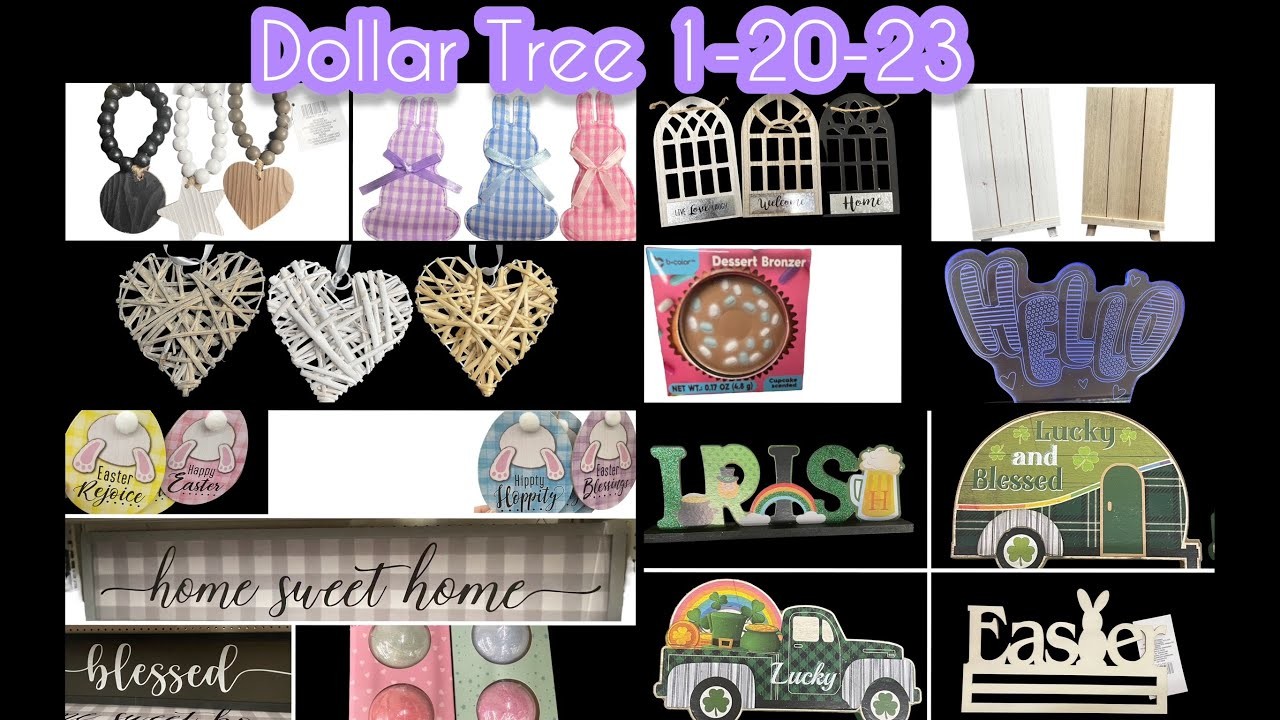 Dollar Tree 1-20-23 Farmhouse Home Decor, Holiday craft supplies & MORE