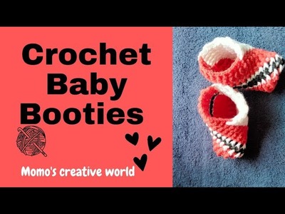 Easy Crochet Baby Booties For Beginners ll Crochet Baby Shoe Tutorial ll????????