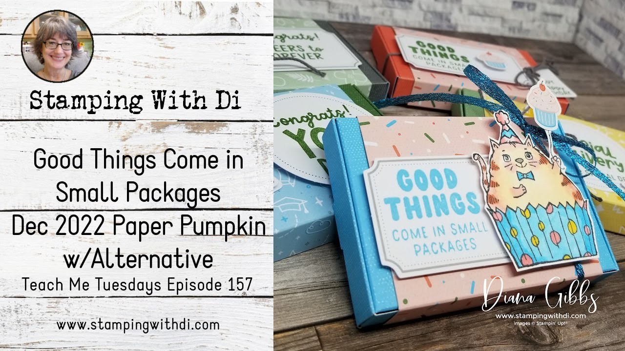 Good Things Come in Small Packages Dec 2022 Paper Pumpkin w.Alternative - Teach Me Tuesdays Ep. 157