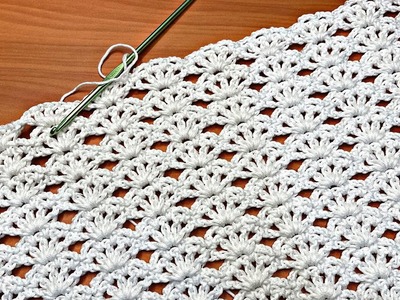 GORGEOUS crochet shell stitch for lace crochet designs like dresses, tunics, tops and so much more!