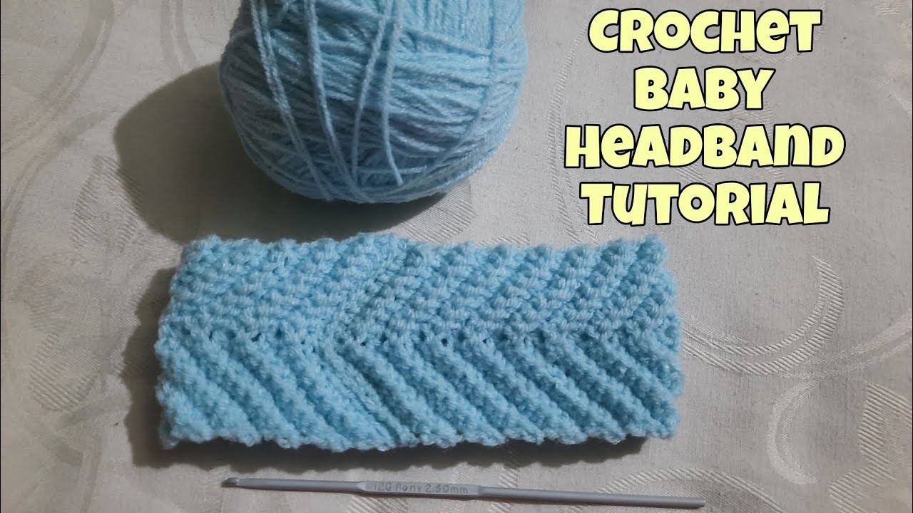 How to A Easy Crochet Baby Girl's Headband Tutorial| Girl's Headband