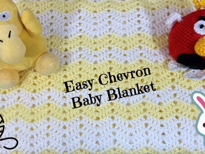 How to Crochet the Easy Chevron Baby Blanket