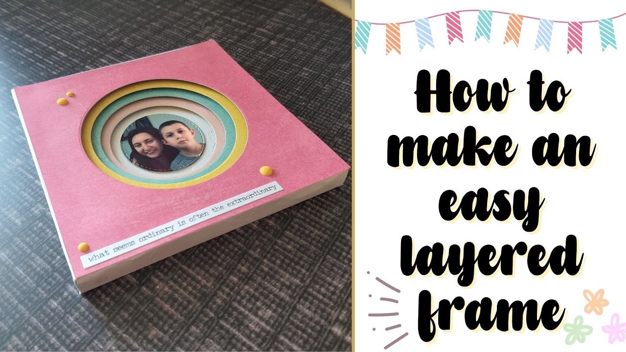 How to make a layered frame (shadow box)