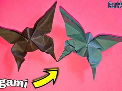 How to make butterfly in paper|easy & creative origami craft ideas|school kids diy craft s tutorial