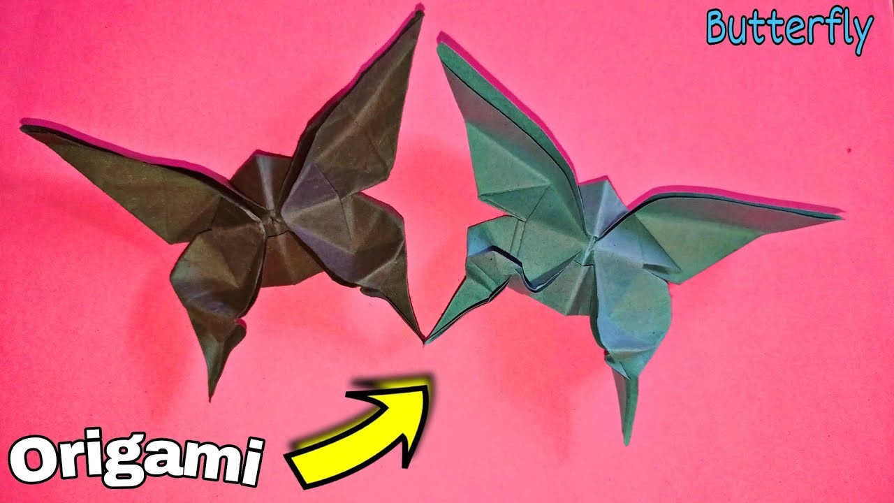 How to make butterfly in paper|easy & creative origami craft ideas|school kids diy craft s tutorial