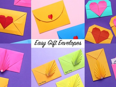 How to Make Envelope Card with Paper | How to Make a Paper Envelope | 6 Easy Paper Envelope