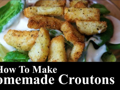 How To Make Homemade Croutons | Italian Croutons | Crouton Recipe | The Southern Mountain Kitchen