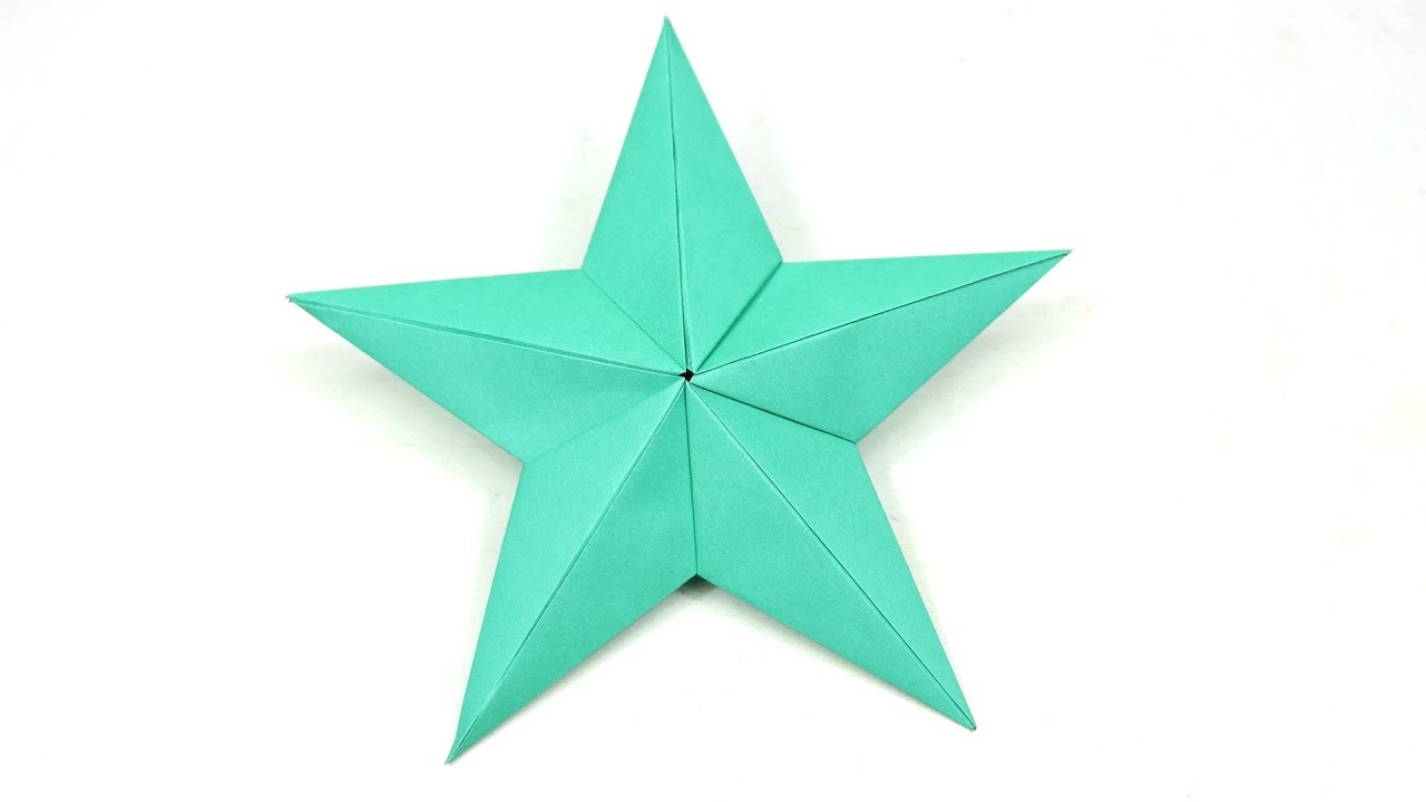 How to Make Paper Star 3D - Origami 3D Star