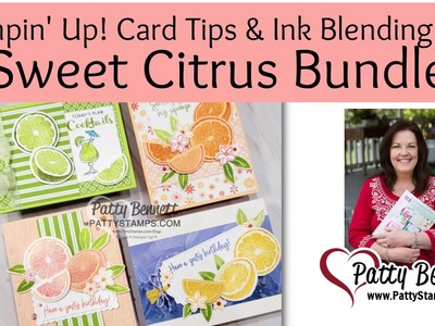 Ink Blending and Card Making Tips for Sweet Citrus Bundle from Stampin' Up!