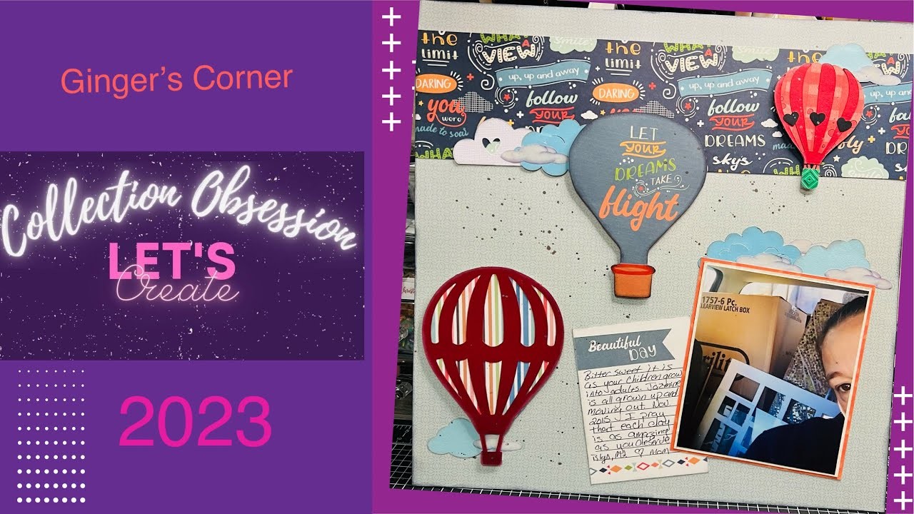 Kiwi Lane Kit Club | Collection Obsession | JANUARY LAYOUT 1 | Scrapbooking Layout