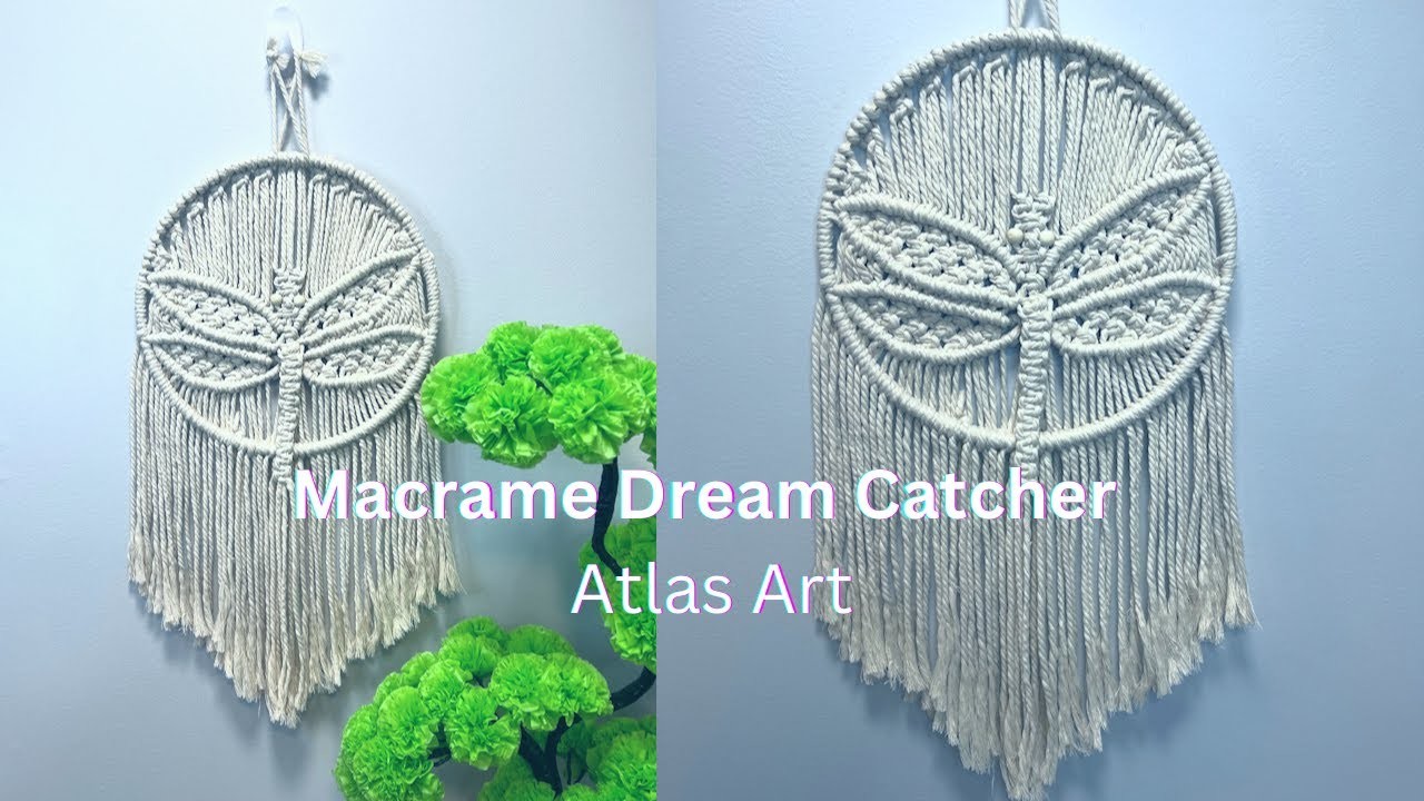 Macrame Dream Catcher Idea | Embroider Frame | Craft and Diy | Handcraft | Macrame
