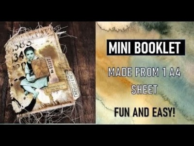 MINI BOOKLET FROM 1 A4 SHEET: FUN AND EASY: NON SPOKEN VIDEO: USING TIM HOLTZ AND DIGITALS