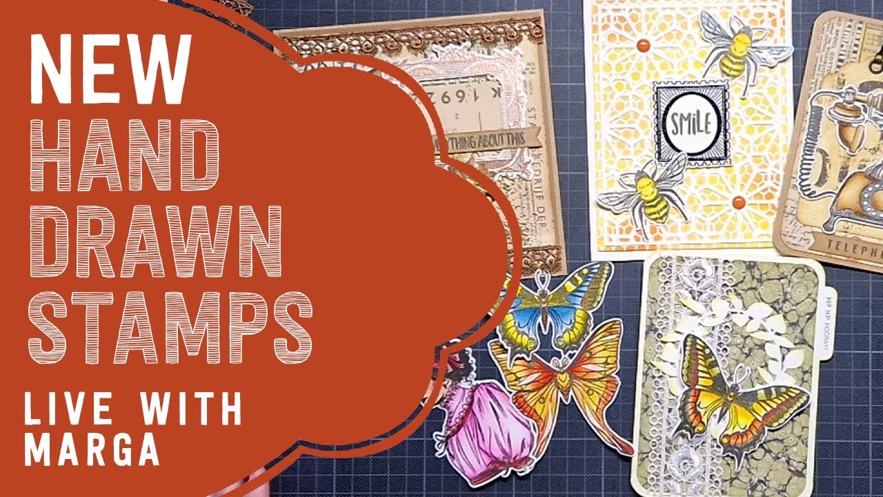NEW Hand Drawn Stamps | LIVE with Marga