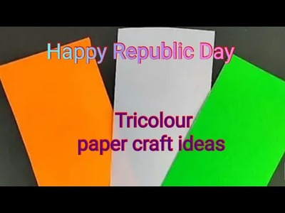 Republic day craft ideas. tricolour paper craft ideas. tricolour wall hanging craft. paper crafts