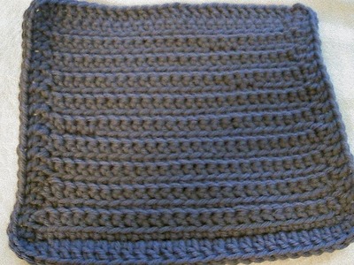 Right handed front and back loop single crochet. Beginner friendly tutorial.