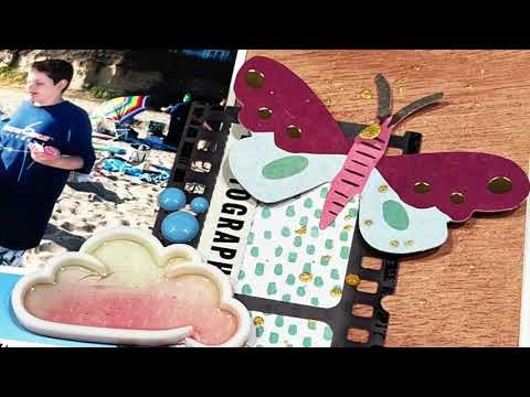 Scrapbooking Process Video: Sand In Your Toes(Baby Got Scraps)