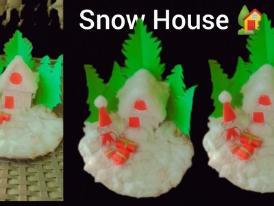 Snow House||How to make Snow house||Easy way||Christmas tree||Diy    Snow House