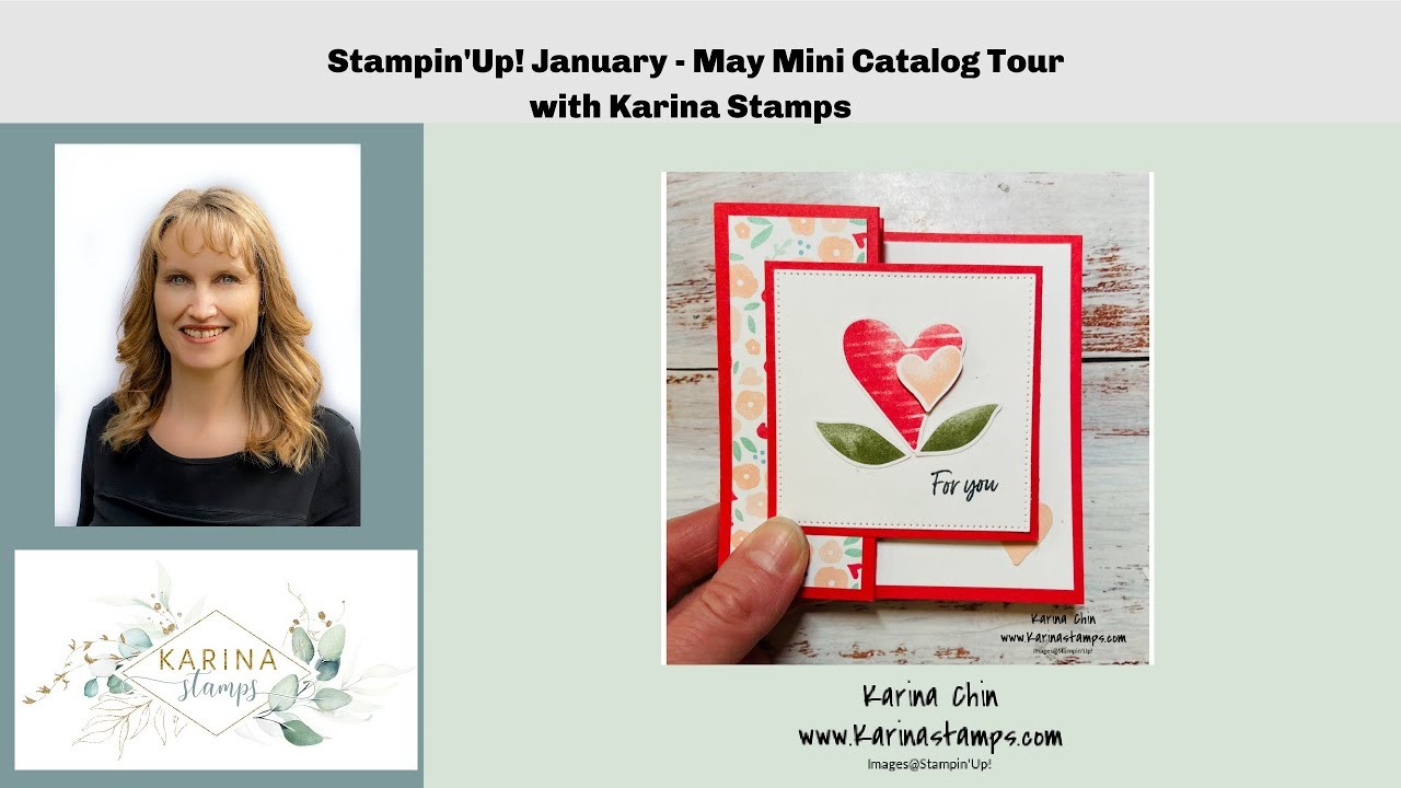 Stampin'Up Jan - May Mini Catalog Tour  Karina Stamps. karinaskreations