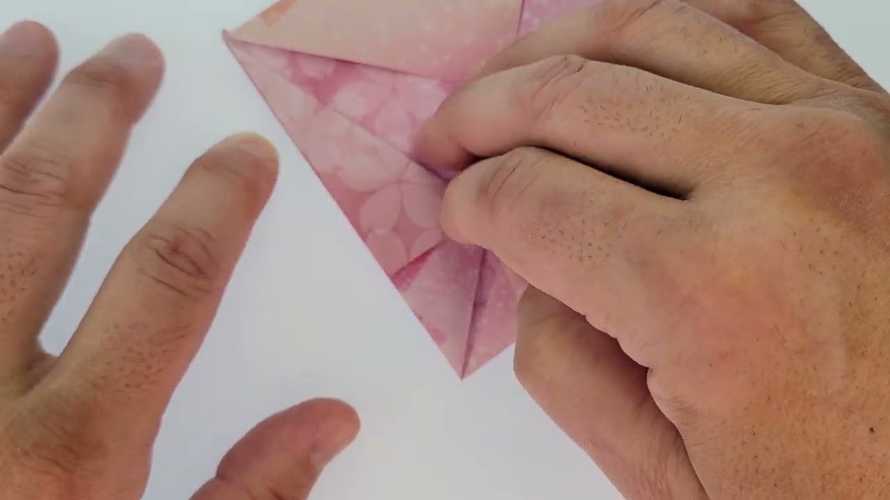 Traditional Origami fold "No Name" model - paper craft ASMR (no talking)