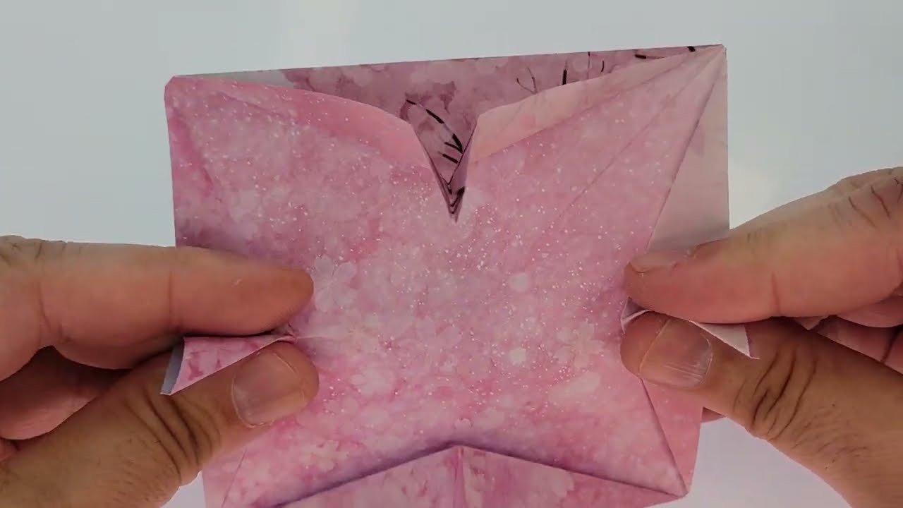 Traditional Origami fold "No Name" model - paper craft ASMR (no talking)