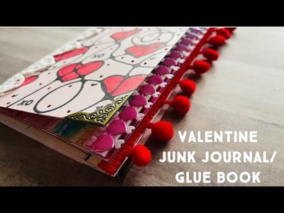 Valentine Junk Journal.Glue Book • CRAFT W. ME • #paper #junkjournal #gluebook #valentinesday #art