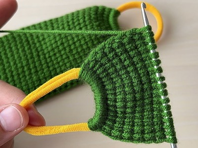 ????????????very easy Tunisian work. crochet baby headband. easy and beautiful bandana model????
