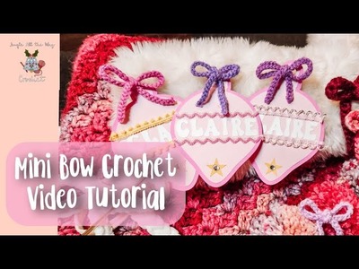 Welcome to my Channel! w. Mini Bow Crochet Tutorial