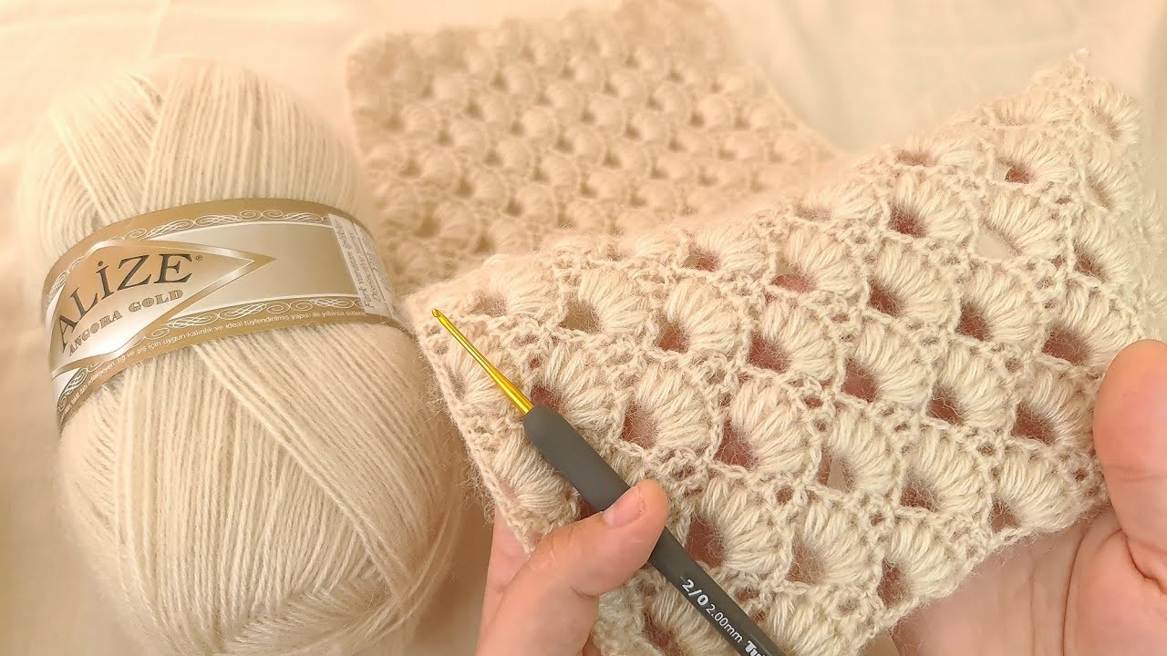 Wow ! AMAZING ! Beautiful Easy Crochet Baby Blanket Shawl for Beginners ✅️ Crochet Stitch ~knitting