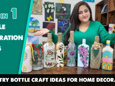 "12 Unique and Creative Bottle Decoration Ideas: Upcycling for a Beautiful Home"