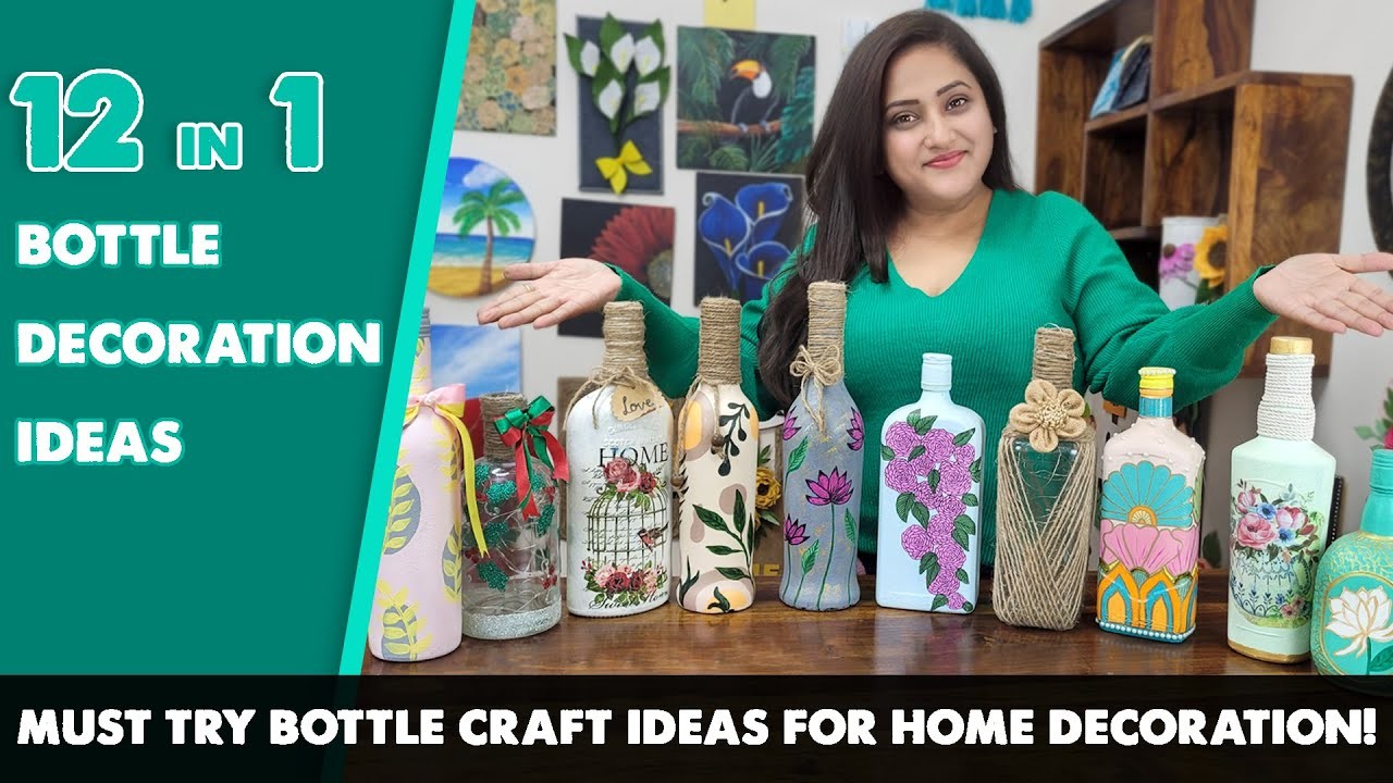"12 Unique and Creative Bottle Decoration Ideas: Upcycling for a Beautiful Home"