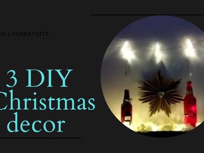 3 DIY Christmas decor| #diy |#christmasdecor |#paperscissor